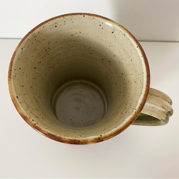 Handmade Pottery Mug – Rustic Glazed Stoneware Ceramic Coffee Cup, Beige, Brown - Picture 4 of 5
